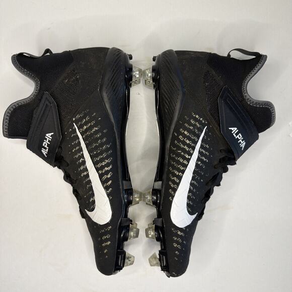 Nike Men’s size 10 Alpha Menace Pro 2 Football Cleats Black BV3951-001 Shoes
